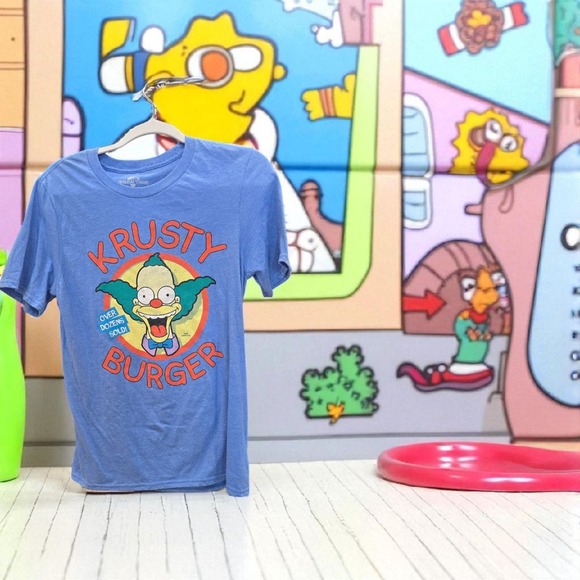 Tops - 2015 KRUSTY BURGER THE SIMPSONS Official Universal Studios T-Shirt SZ SMALL